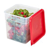 (6 sztuk) CAMBRO | CAMSQUARES® – pojemniki – 7,6 litra – przezroczyste