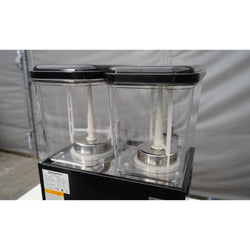 Dyspenser do soków - 2x 18L - 600W - Czarny - z tacką ociekową