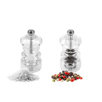 (6 sztuk) PEUGEOT | NANCY - młynki do soli i pieprzu - akryl - wysokość: 90 mm - Prime Gastro