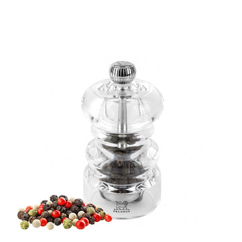 (6 sztuk) PEUGEOT | NANCY - Młynek do pieprzu - akrylowy - Wysokość: 90mm - Prime Gastro