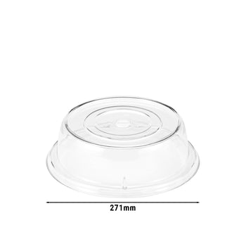 (12 szt.) CAMBRO | CAMCOVERS® - Pokrywa talerza wykonana z Camwear® - Poliwęglan - ø 254 mm - Przezroczysta - Prime Gastro