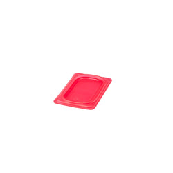 (6 sztuk) CAMBRO | SafeTrak – pokrywki z polipropylenu GN 1/9 – czerwone