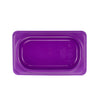 (6 sztuk) CAMBRO | SafeTrak – pokrywki z polipropylenu GN 1/9 – fioletowe