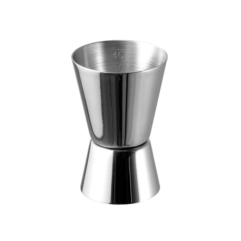 (6 szt.) Jigger – miarka barmańska ze stali nierdzewnej - 20ml & 40ml - dwustronna - grawerowana podziałka