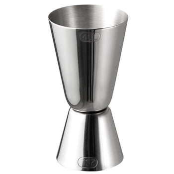 (6 sztuk) Miarka barowa - stal nierdzewna - 2 cl i 4 cl - etykietowanie na zewnątrz - Prime Gastro