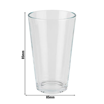 (6 sztuk) Szklanka do mieszania do shakera bostońskiego - szklana - 0,4 litra - Prime Gastro