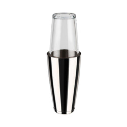 (6 szt.) Shaker bostoński - Tin-on-Tin - zestaw 2-częściowy - stal nierdzewna, szkło - 700ml