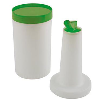 (6 sztuk) Butelka do dozowania/przechowywania - 4-częściowy zestaw - 0,85 litra - polipropylen - Prime Gastro