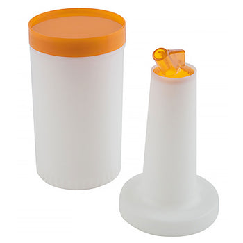 (6 sztuk) Butelka do dozowania/przechowywania - zestaw 4-częściowy - 0,85 litra - polipropylen - Prime Gastro