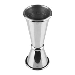 (6 szt.) Jigger – miarka barmańska ze stali nierdzewnej - 25ml & 50ml - dwustronna - z podziałką 15ml & 35ml
