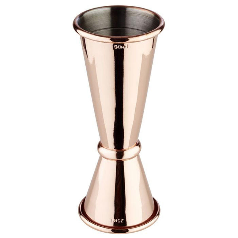 (6 szt.) Jigger – miarka barmańska ze stali nierdzewnej PREMIUM - 25ml & 50ml - dwustronna - z podziałką 15ml & 35ml