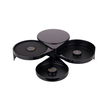 Wyciskarka do szkła - z gąbką i 2 przegrodami - czarna - Prime Gastro