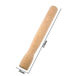 (6 szt.) Muddler barmański - drewno - Długość:210mm - Brązowy