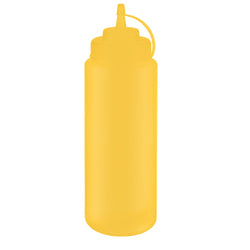 (6 sztuk) Butelka wyciskana - PET - 1020 ml - Ø 80 mm - z zakrętką i nasadką