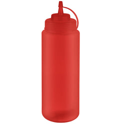 (6 sztuk) Butelka wyciskana - PET - 1020 ml - Ø 80 mm - z zakrętką i nasadką