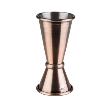 (6 sztuk) Miarka barowa - stal nierdzewna - 20cl i 40cl - z linią napełniania 10cl i 30cl - Prime Gastro