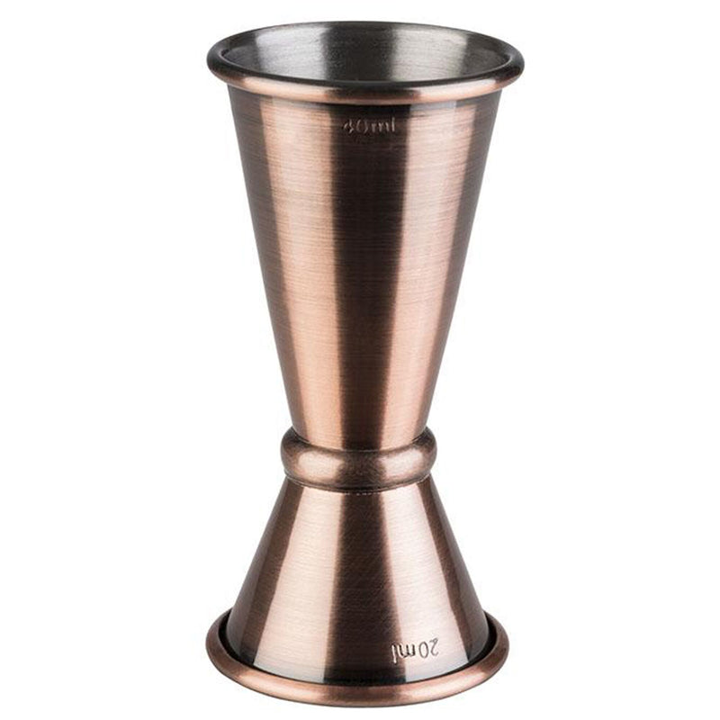 (6 szt.) Jigger – miarka barmańska ze stali nierdzewnej - 20ml & 40ml - dwustronna - z podziałką 10ml & 30ml
