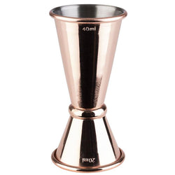 (6 szt.) Jigger – miarka barmańska ze stali nierdzewnej - 20ml & 40ml - dwustronna - z podziałką 10ml & 30ml