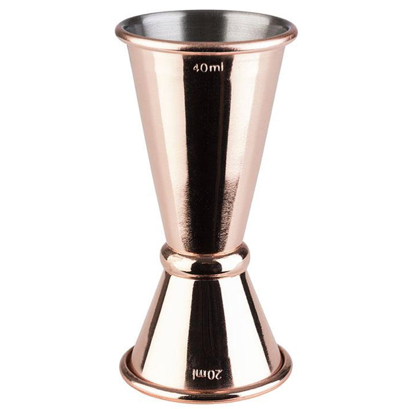 (6 szt.) Jigger – miarka barmańska ze stali nierdzewnej - 20ml & 40ml - dwustronna - z podziałką 10ml & 30ml