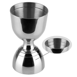 (6 szt.) Jigger – miarka barmańska ze stali nierdzewnej PREMIUM - 30ml & 60ml - dwustronna - z podziałką 10ml/15ml/20ml & 40ml