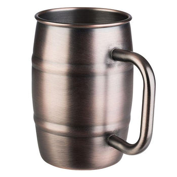 (6 sztuk) Kubki - BEER MUG - 500 ml - miedziane - z uchwytem - Prime Gastro