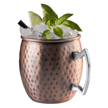 (6 sztuk) Kubki - MOSCOW MULE - zestaw 2 sztuki - 500 ml - miedziane - z uchwytem - Prime Gastro