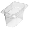 (6 sztuk) CAMBRO | Pojemniki z polipropylenu GN 1/9 – mleczne – wysokość: 100 mm