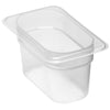 (6 sztuk) CAMBRO | Pojemniki z polipropylenu GN 1/9 – mleczne – wysokość: 100 mm