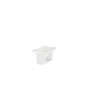 (6 sztuk) CAMBRO | SafeTrak – pojemniki z polipropylenu GN 1/9 – kolor mleczny – wysokość: 100 mm