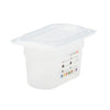 (6 sztuk) CAMBRO | SafeTrak – pojemniki z polipropylenu GN 1/9 – kolor mleczny – wysokość: 100 mm