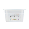 (6 sztuk) CAMBRO | SafeTrak – pojemniki z polipropylenu GN 1/9 – kolor mleczny – wysokość: 100 mm