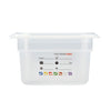 (6 sztuk) CAMBRO | SafeTrak – pojemniki z polipropylenu GN 1/9 – kolor mleczny – wysokość: 100 mm