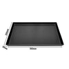 Blacha do pizzy – prostokątna – stal niebieska – 500 x 350 x 30 mm