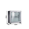 DOMETIC | Lodówka minibarowa – RH 429 LDAG – 422 mm – 20 litrów – z 1 szklanymi drzwiami i zawiasami po prawej stronie