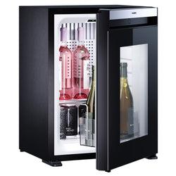 DOMETIC | Lodówka minibarowa – EVOLUTION A30G – 384 mm – 30 litrów – z 1 szklanymi drzwiami i zawiasami po prawej stronie