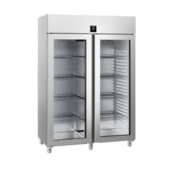 LIEBHERR | Chłodziarka ze stali nierdzewnej PERFECTION - 1414 litrów - GN 2/1 - wnętrze ze stali nierdzewnej - z 2 szklanymi drzwiami & WiFi