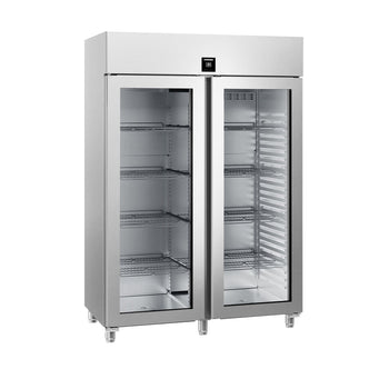 LIEBHERR | Chłodziarka ze stali nierdzewnej PERFECTION - 1096 litrów - GN 2/1 - wnętrze ze stali nierdzewnej - z 2 szklanymi drzwiami & WiFi - Prime Gastro