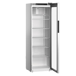 LIEBHERR | Chłodziarka PERFORMANCE - 400 litrów - Plastikowe wnętrze - z 1 szklanymi drzwiami - Szara