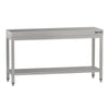 Stół roboczy centralny ze stali nierdzewnej ECO - 1600x600mm - z półką