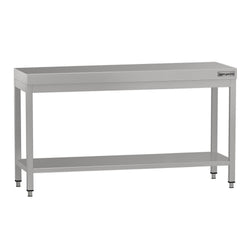 Stół roboczy ECO – stal nierdzewna – 1600 x 600 mm – z półką dolną