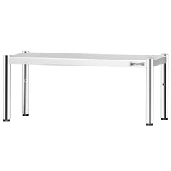 Półka ze stali nierdzewnej – 1 poziom – 1000 x 370 mm – regulowana wysokość
