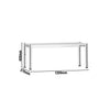 Półka z stali nierdzewnej – 1 poziom – 1200 x 370 mm – regulowana wysokość