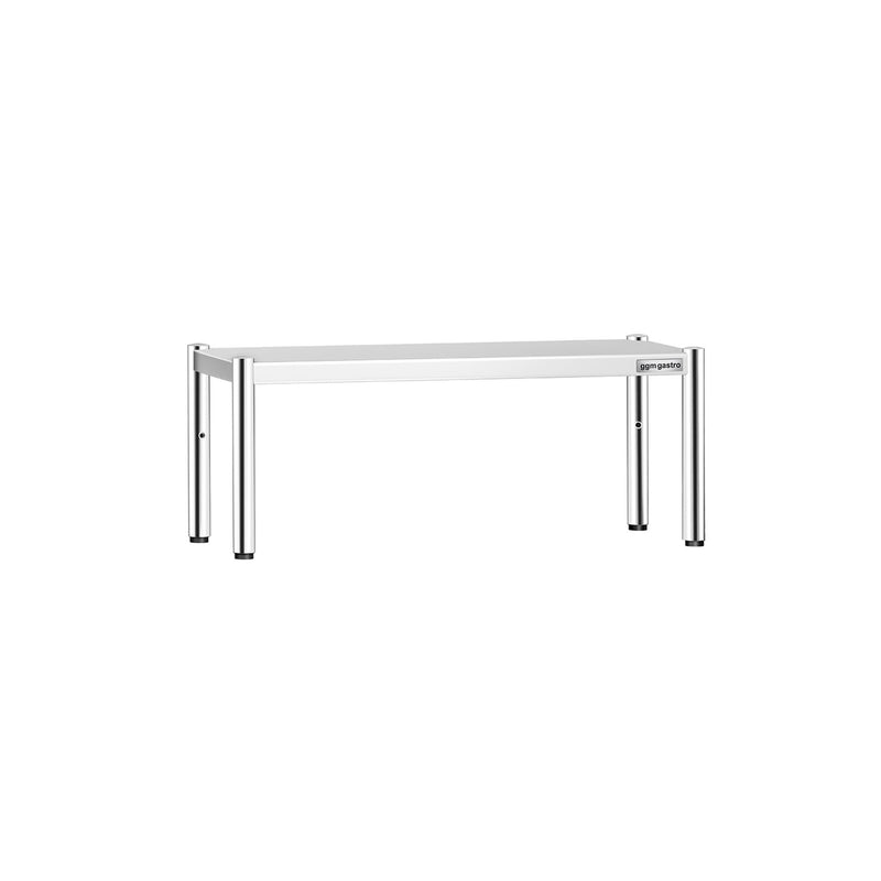 Półka z stali nierdzewnej – 1 poziom – 1200 x 370 mm – regulowana wysokość