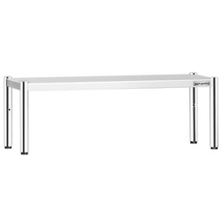 Półka ze stali nierdzewnej – 1 poziom – 1000 x 370 mm – regulowana wysokość