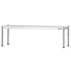 Półka ze stali nierdzewnej – 1 poziom – 1600 x 370 mm – regulowana wysokość