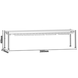 Mostek cieplny z promiennikiem ceramicznym – 2000 x 370 mm – 1,75 kW – 1 ogrzewane piętro