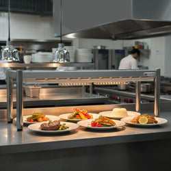 Mostek cieplny z promiennikiem ceramicznym – 1000 x 370 mm – 700 W – 1 ogrzewana półka