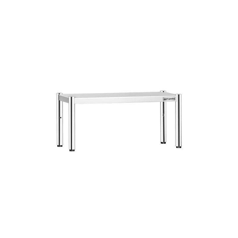Półka z stali nierdzewnej – 1 poziom – 800 x 370 mm – regulowana wysokość
