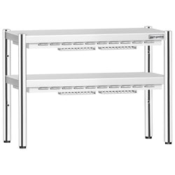 Mostek grzewczy PREMIUM na podczerwień z 2 promiennikami ceramicznymi - 1000x370mm - 2x 700W - 2 podgrzewane poziomy - regulowana wysokość