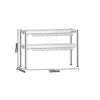 Commercial Heated Gantry with 2 Ceramic Heaters - 1200x370mm - 2x 1.05kW - 2 Tier - height-adjustable